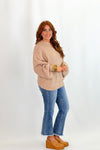 Beige Chunky Yarn Sweater