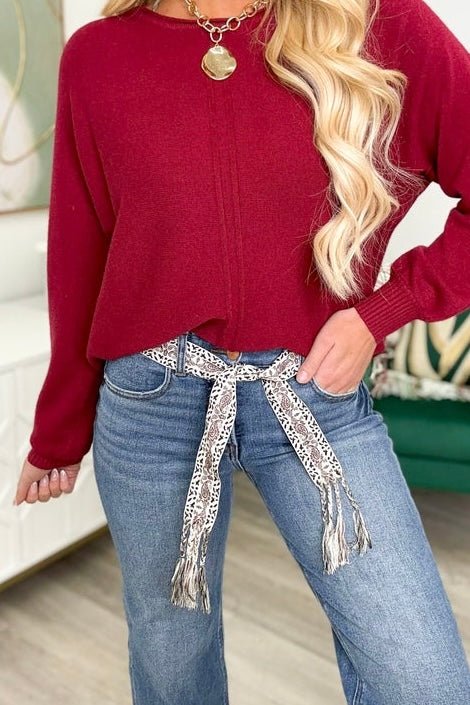 Black Luxe Paisley Pattern Belt - Lavish Boutique Accessories