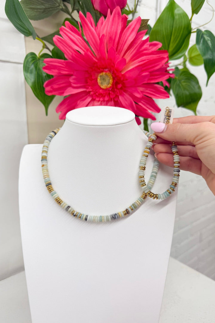 Blue Beach Beaded Necklace - Lavish BoutiqueAccessories