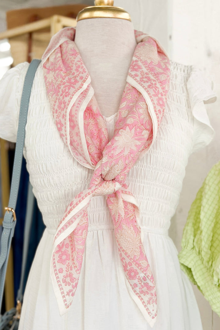 Blush Multi Printed Scarf - Lavish Boutique Accessories