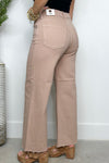 Natural Slim Wide Leg Jeans