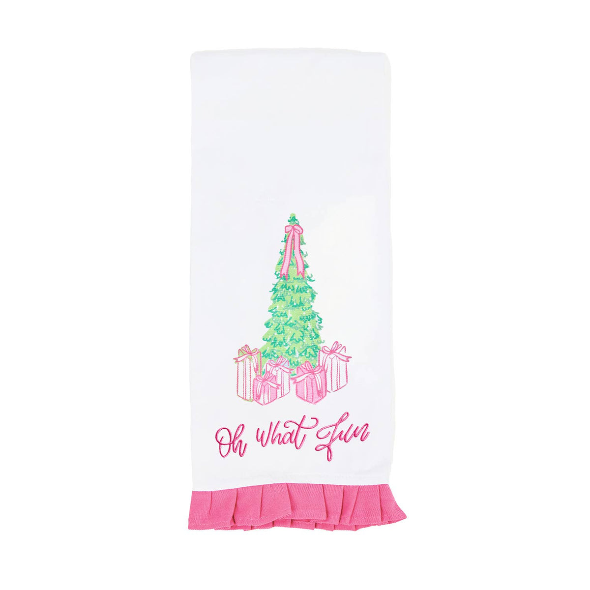 Mary Square Oh What Fun Tea Towel