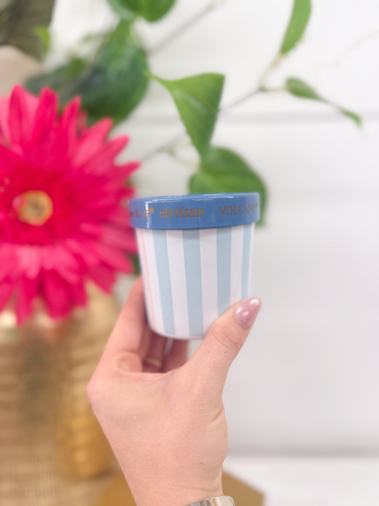 Gelato cup candle vessel from the Artisan Caffe collection