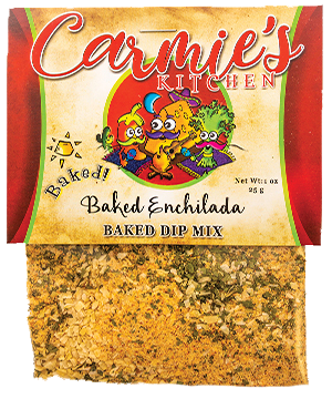 Seasoning packet for a Carmie's Kitchen dip