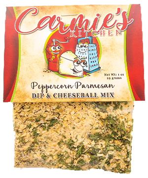 Packaged dip mix from the Carmie's Kitchen range