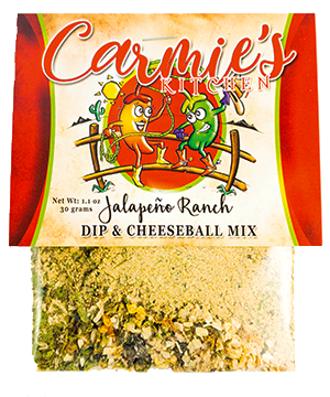 Carmie's Kitchen dip mix in a single packet