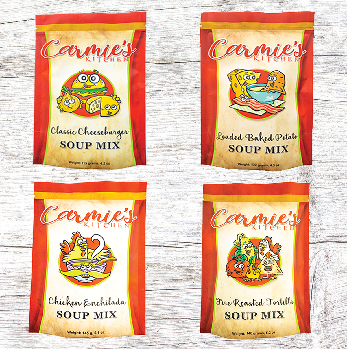 Carmie's Kitchen soup mix packet