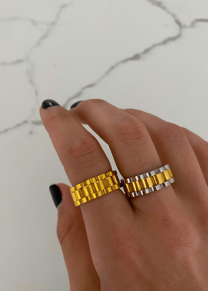 Chan Sutt Gold Chain Ring - 7 - Lavish Boutique Accessories