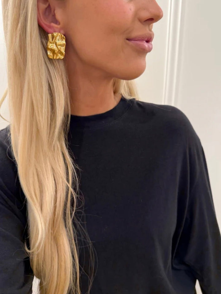 Chan Sutt Jennifer Earrings Gold - Lavish Boutique Accessories