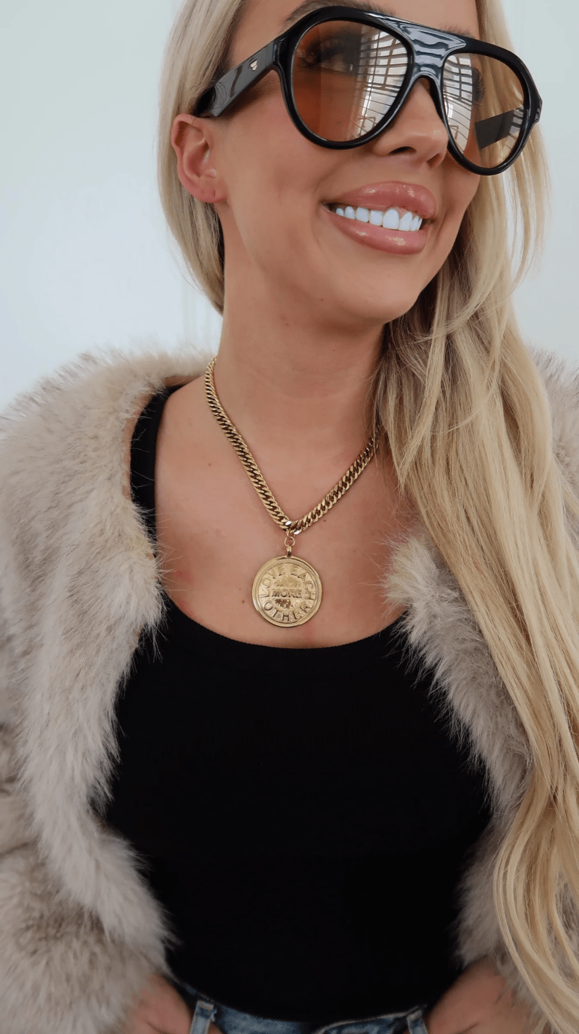 Fine gold chain necklace