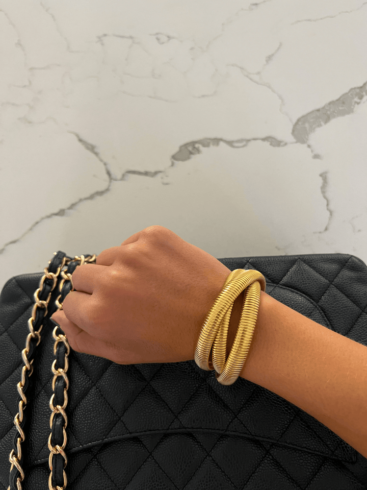 Chan Sutt Triple Gold Emma Bracelet - Lavish Boutique Accessories
