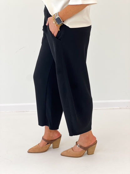 Charlotte Avery Scuba Barrel Pants - Lavish Boutique02-BOTTOMS