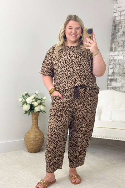 Cheetah Print Matching Set - Lavish BoutiqueTops