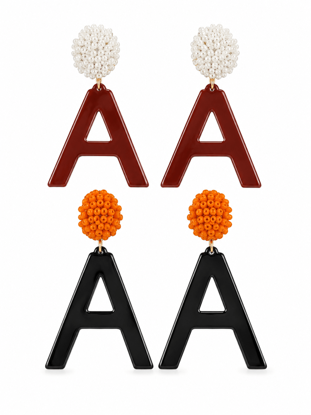 College Theme Letter Earring - Lavish Boutique09-JEWELRY