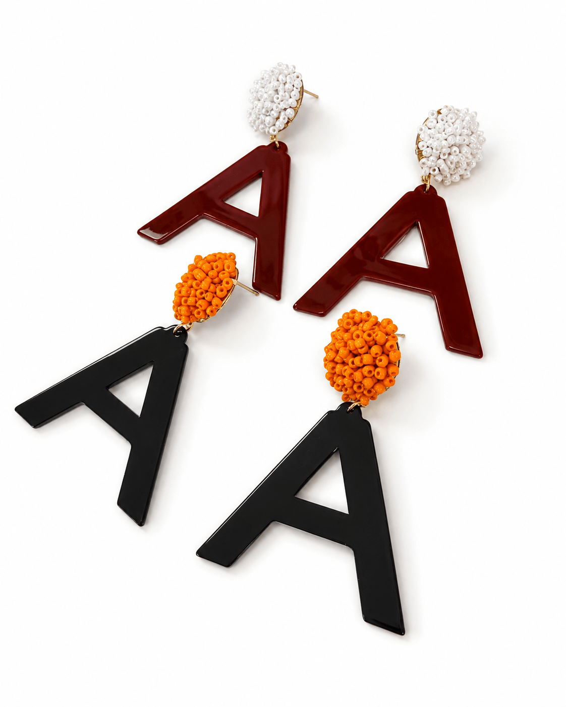 College Theme Letter Earring - Lavish Boutique09-JEWELRY
