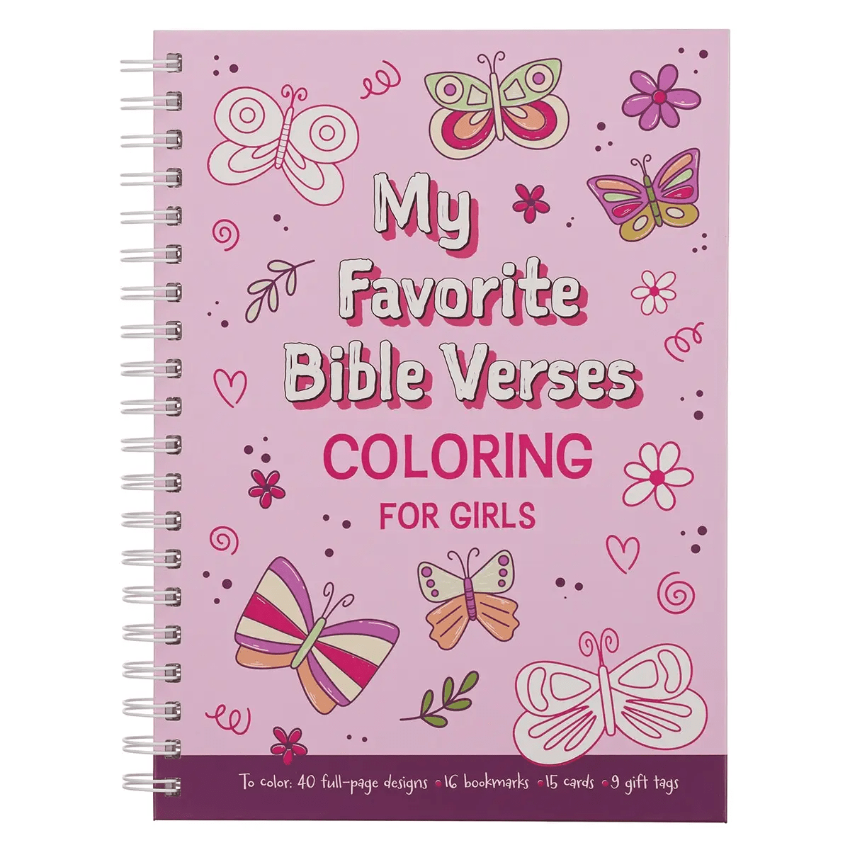 Coloring book of favorite Bible verses for girls