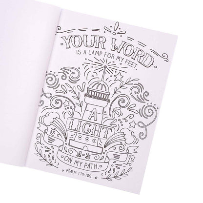 Coloring book of illustrated Bible verses, I Know the Plans