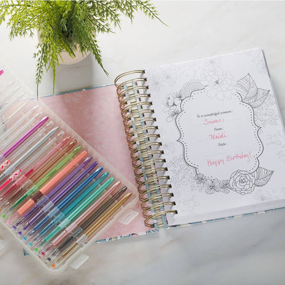 Devotional coloring book pairing Jesus's words with line art
