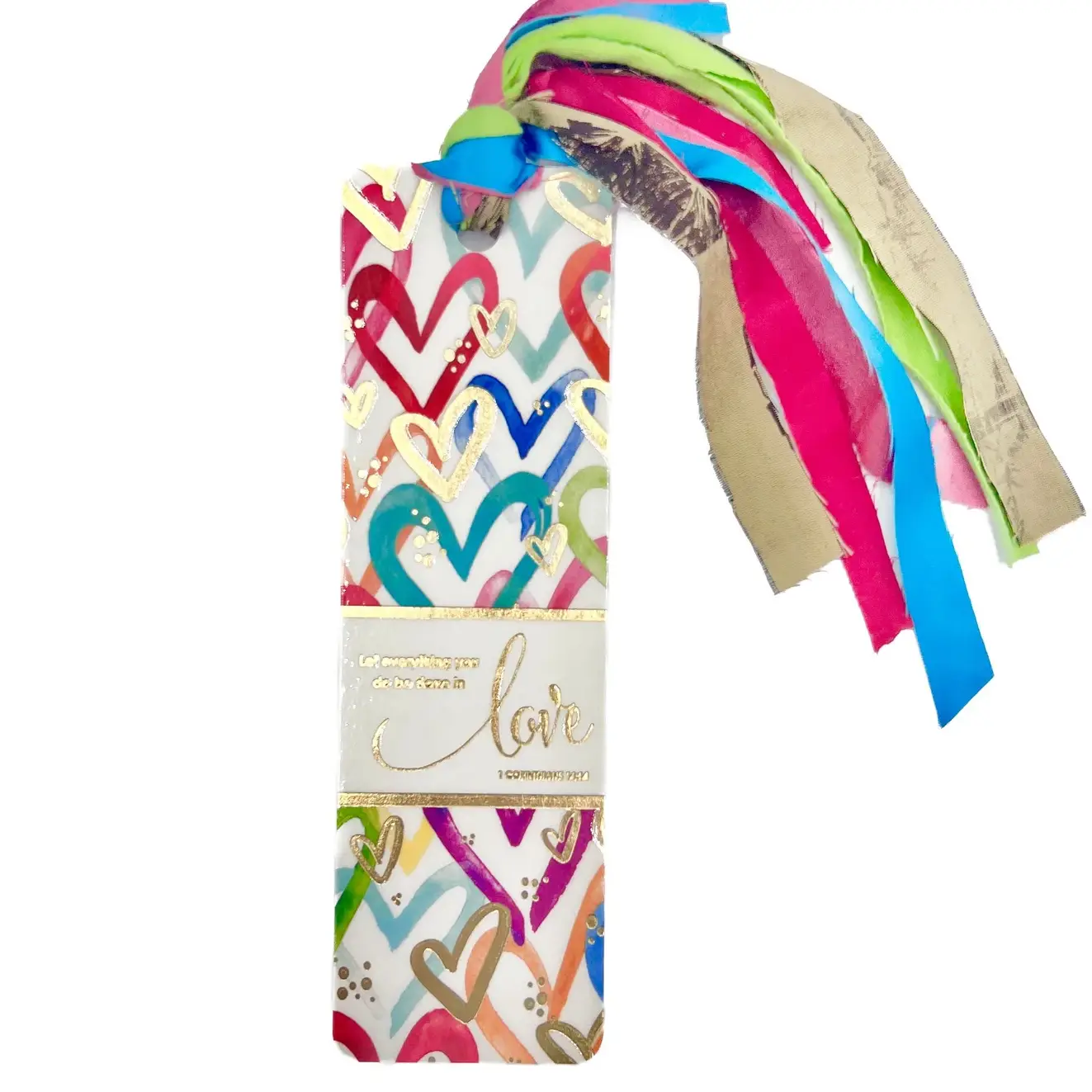 Confetti Hearts Tassel Bible Bookmark - Lavish Boutique 310 Home - Gift