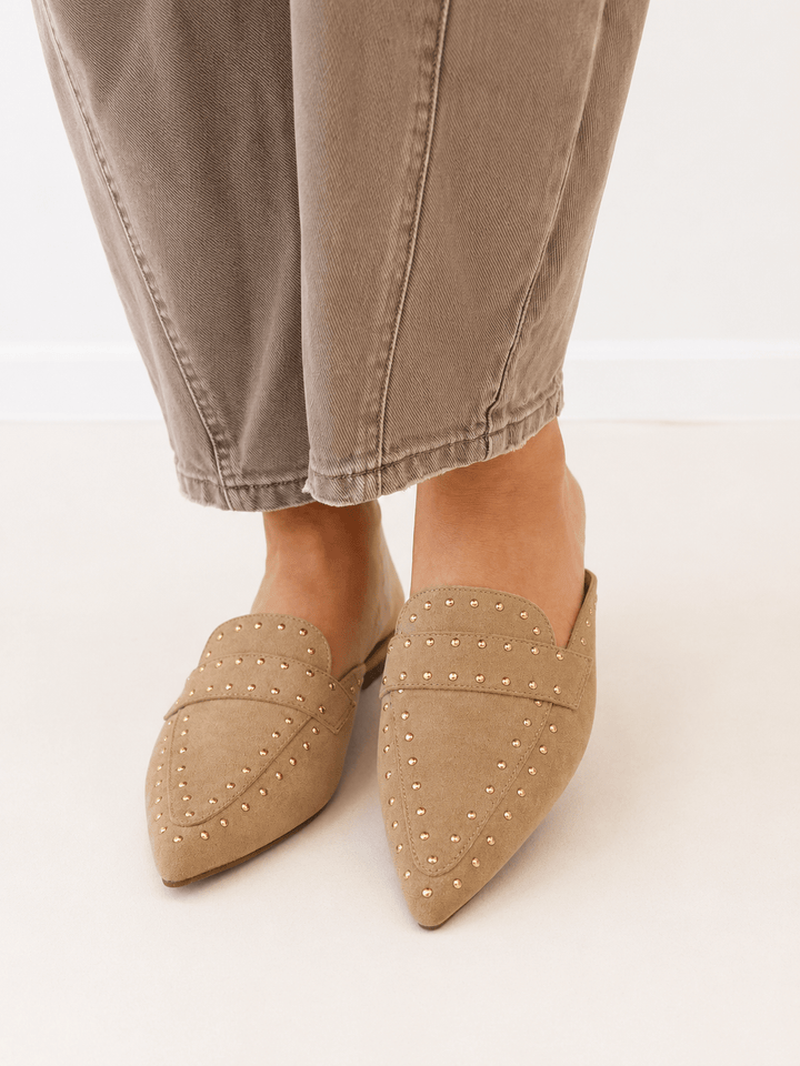 Corkys Mischief Camel Faux Sueded Flats - Lavish Boutique10-SHOES