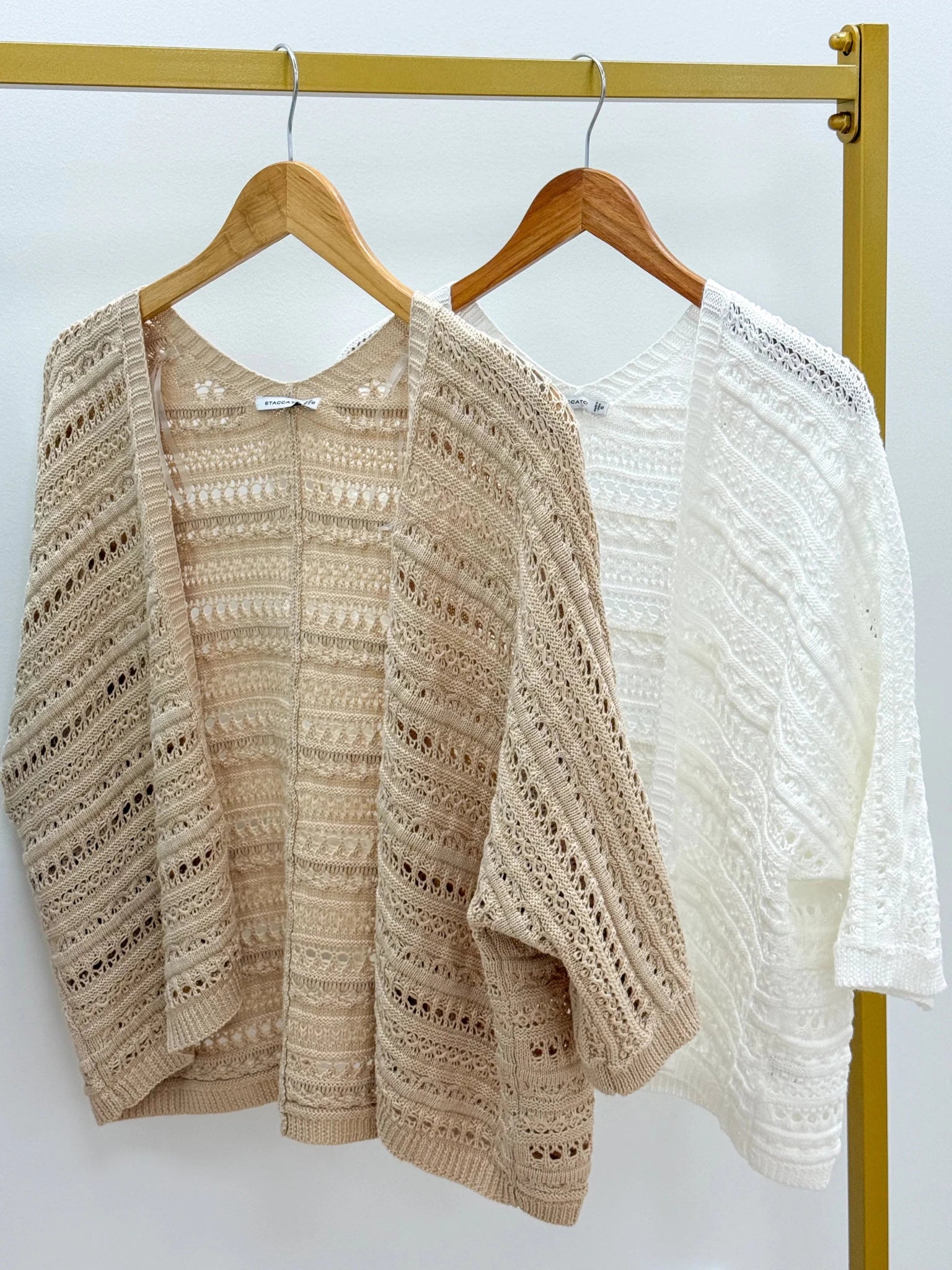 Crochet Knit Cardigan - Lavish BoutiqueTops