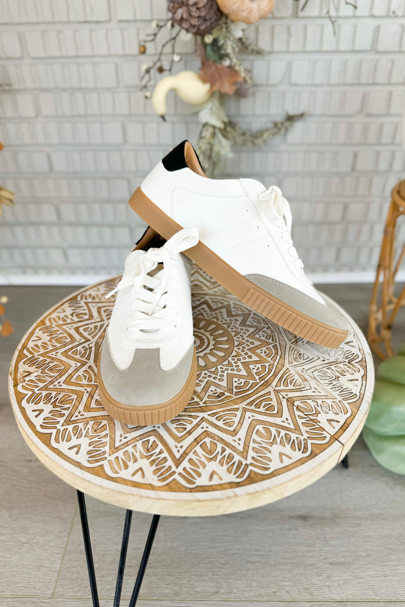 Dinia White Low Top Sneaker