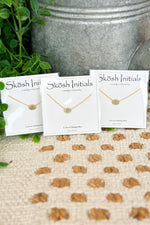 Skosh Gold Initial Necklace