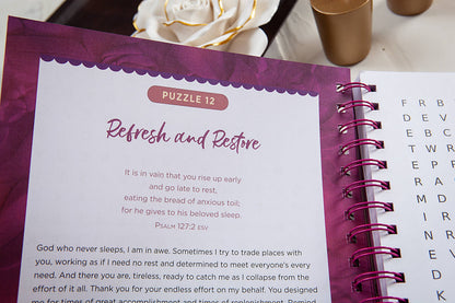 Broadstreet 100 Days of Prayer for Women Word Search Devotional book cover 4
