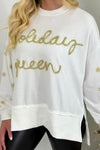 White Holiday Queen Sweater