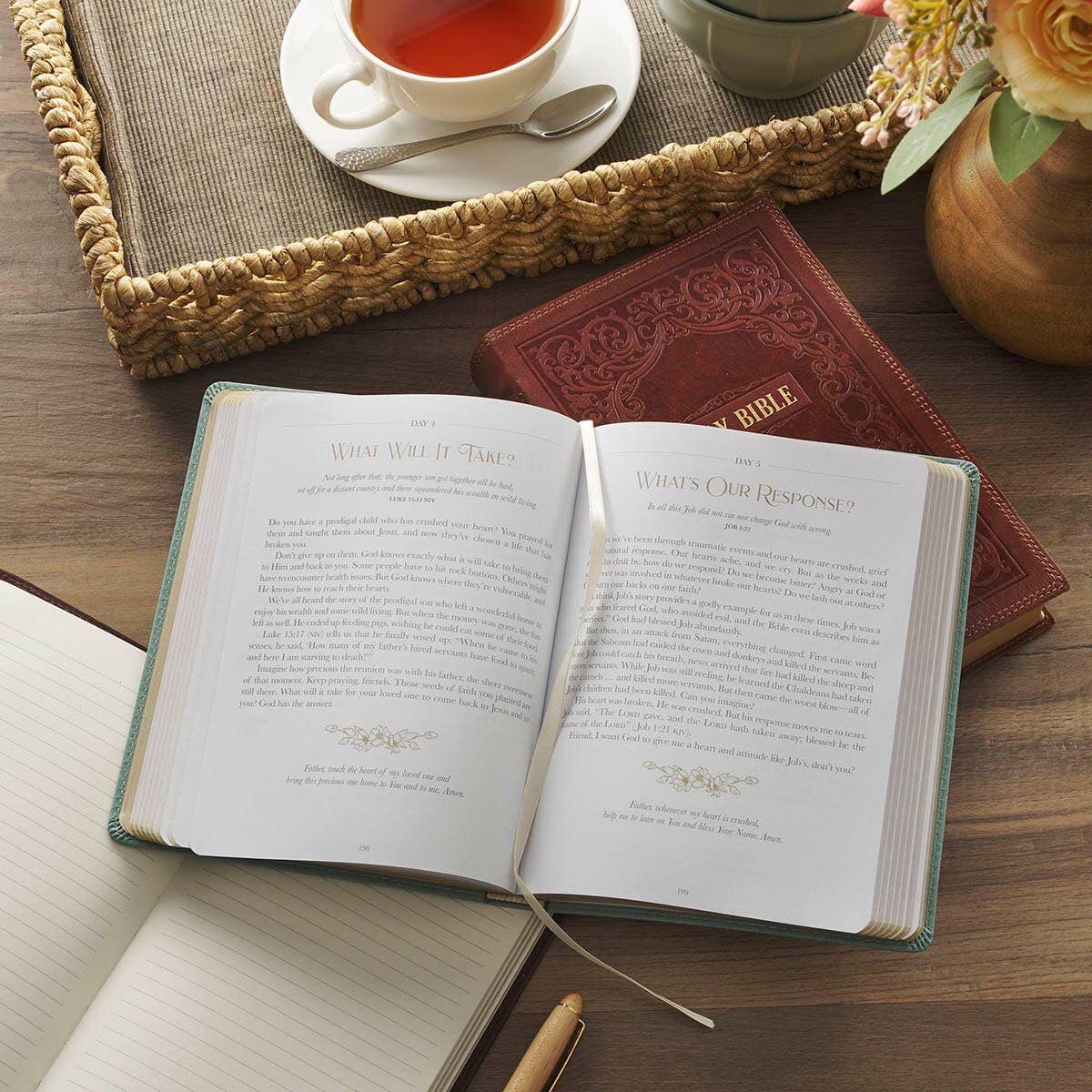 Be Still and Know daily devotional in teal