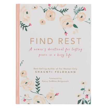 Find Rest devotional in a hardcover binding