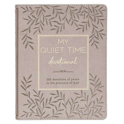 My Quiet Time devotional in a faux leather cover