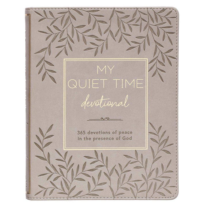 My Quiet Time devotional in a faux leather cover