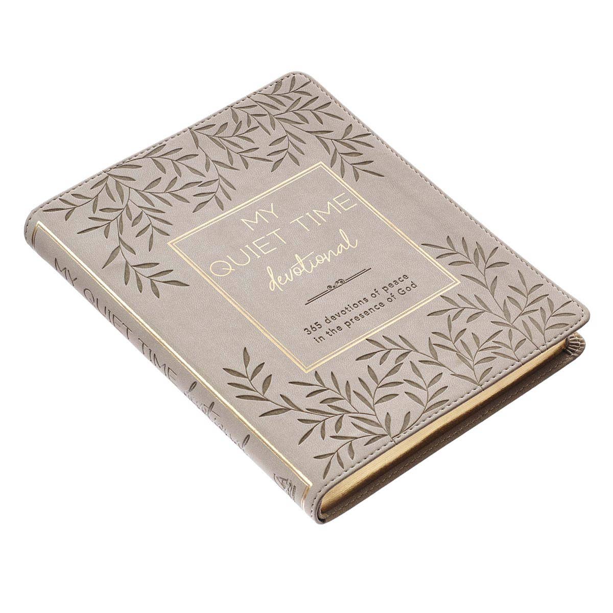 Faux leather bound devotional titled My Quiet Time