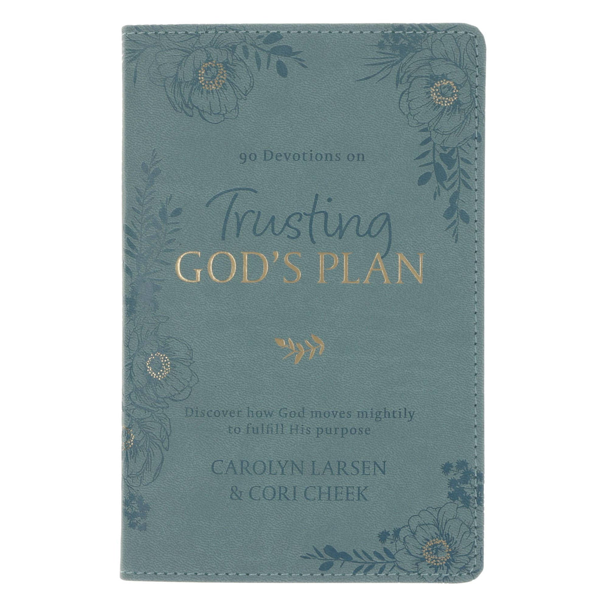 Trusting God's Plan devotional in a faux leather cover
