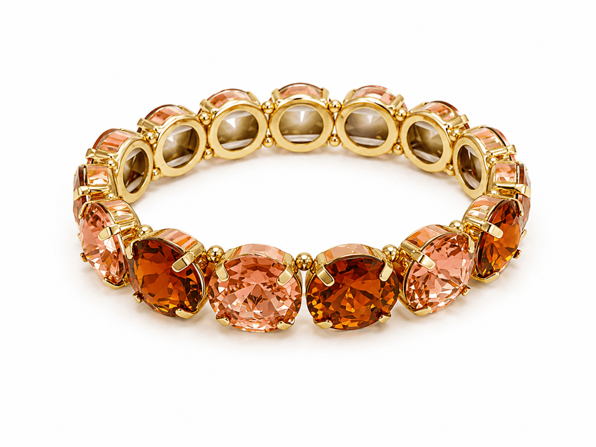 Sparkling gemstone stretch bracelet