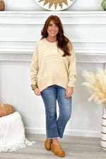 Honey Multicolor Striped Sweater