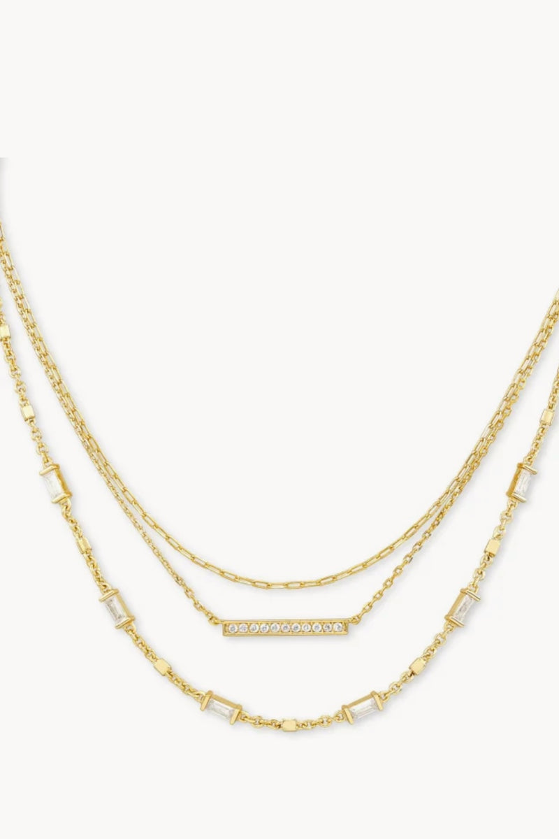 Kendra Scott Addison Multi Strand Necklace gld