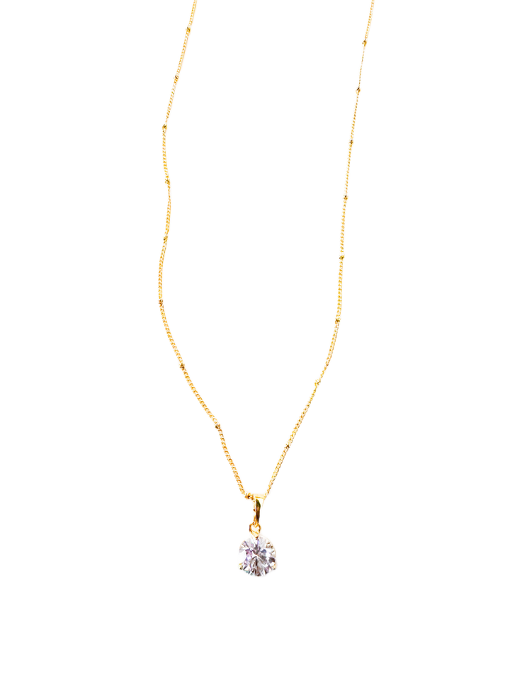 Lauren Kenzie Diamond Necklace Silver