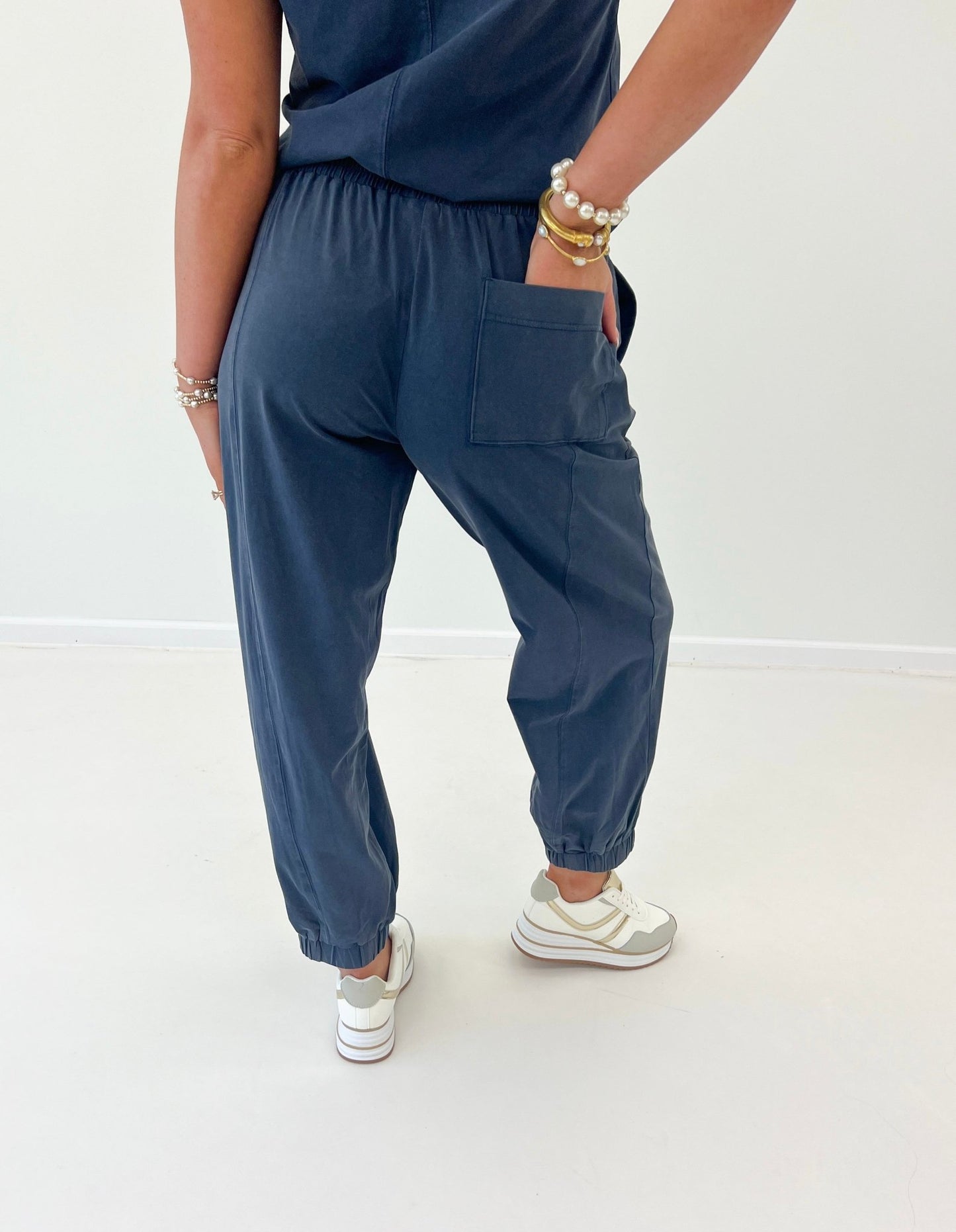 Eesome Cap Sleeve Jogger Set - Lavish Boutique05-ROMPERS/JUMPSUITS