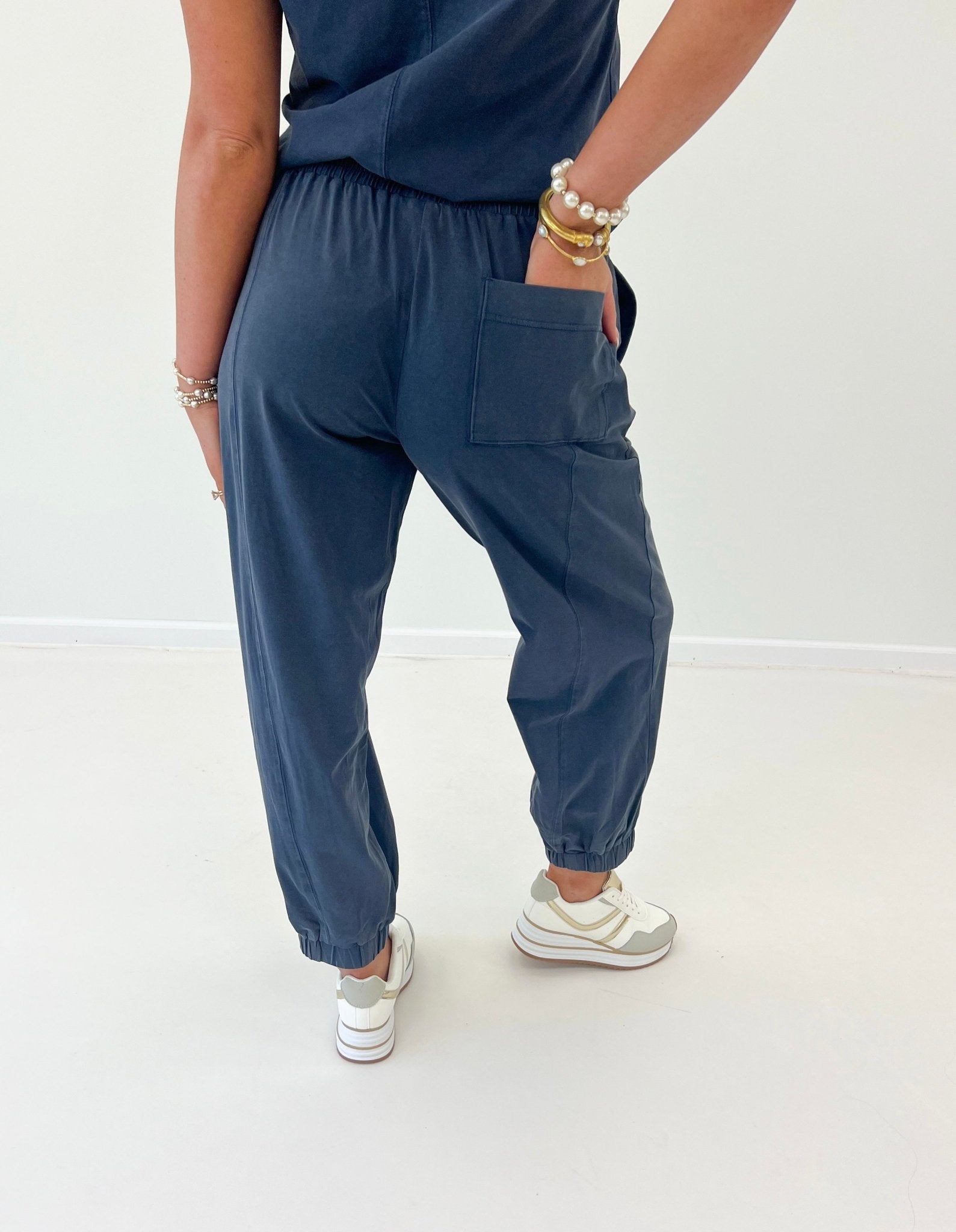 Eesome Cap Sleeve Jogger Set - Lavish Boutique05-ROMPERS/JUMPSUITS