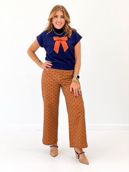 Eesome Gameday Bow Top - Lavish Boutique01-TOPS