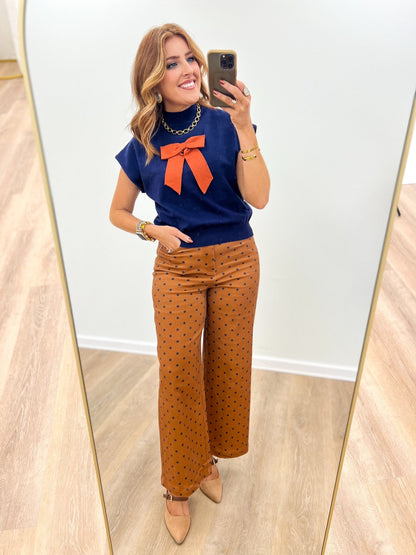 Eesome Gameday Bow Top - Lavish Boutique01-TOPS