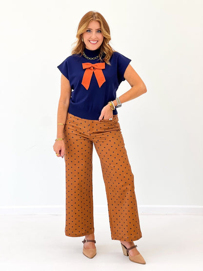Eesome Gameday Bow Top - Lavish Boutique01-TOPS