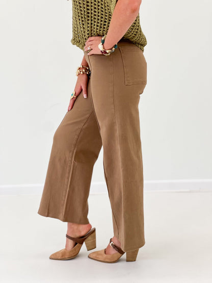 Entro Front Seam Wide Leg Pants - Lavish Boutique02-BOTTOMS