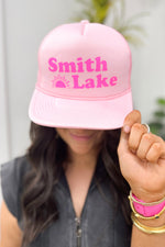Pink Smith Lake Trucker Hat