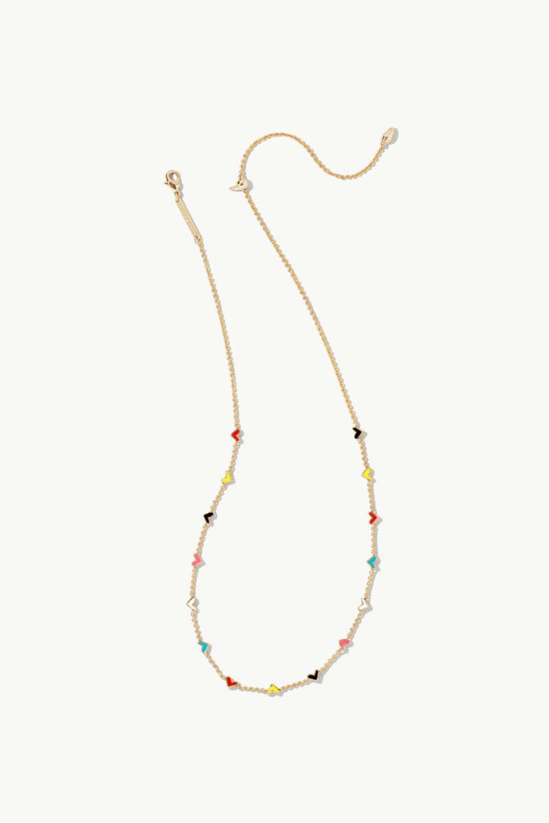 Kendra Scott Haven Heart Gold Multi Mix Necklace