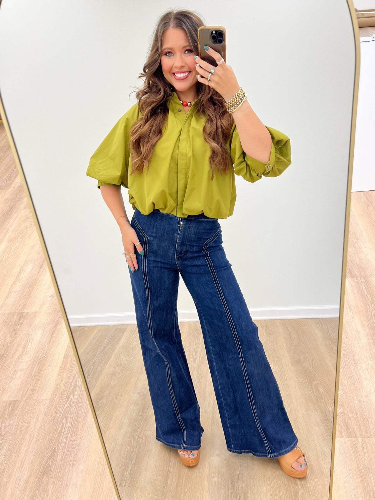 Fate High Waisted Wide Leg Jean - Lavish Boutique03-DENIM