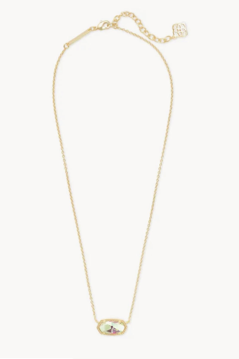 Kendra Scott Elisa Necklace Gold Dichroic Glass