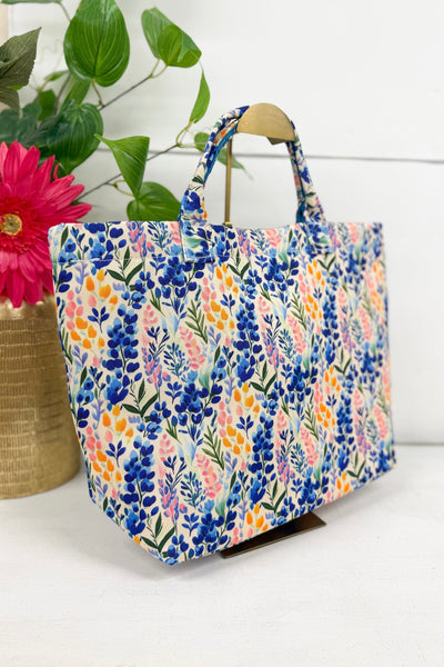 Floral Canvas Hobo Tote Bag - Lavish BoutiqueAccessories